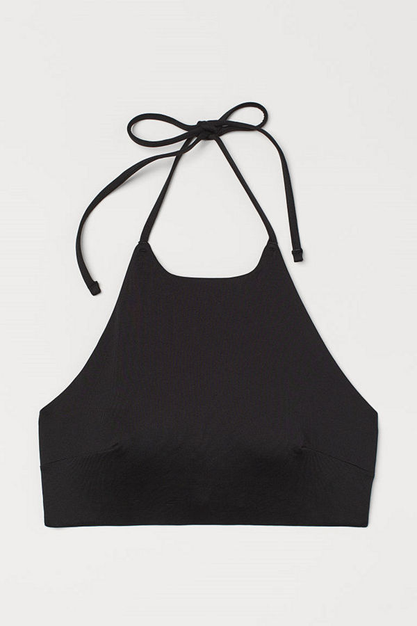H&M Vadderad bikinitopp svart