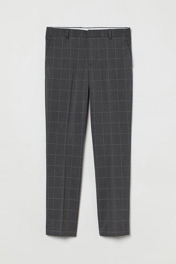 H&M Kostymbyxa Slim Fit grå