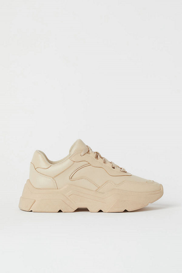 H&M Chunky sneakers beige