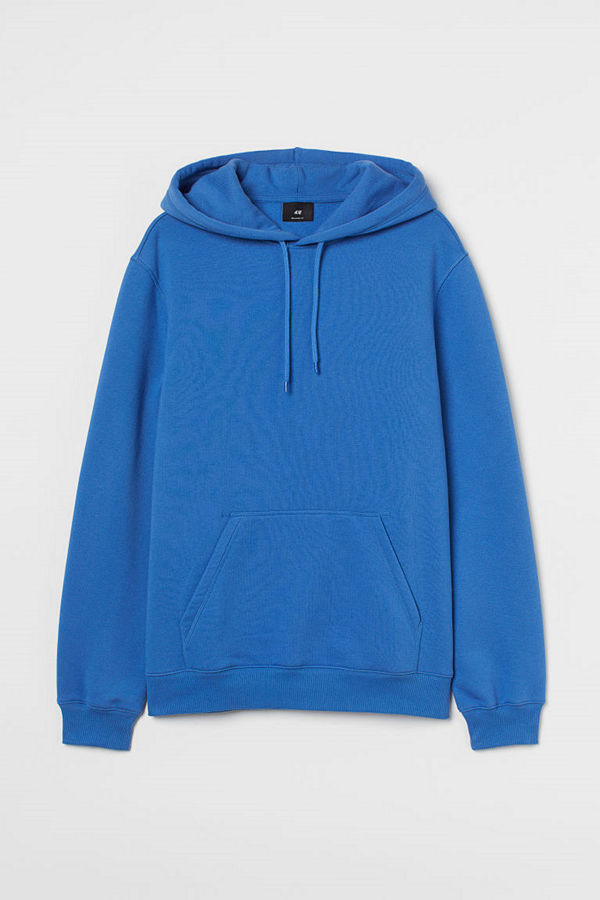 H&M Huvtröja Relaxed Fit blå