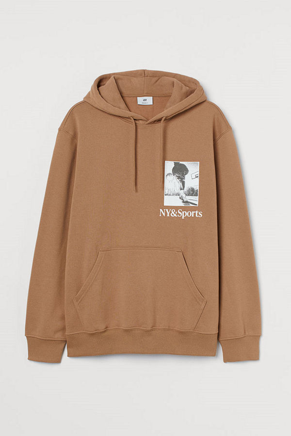 H&M Huvtröja Regular Fit beige
