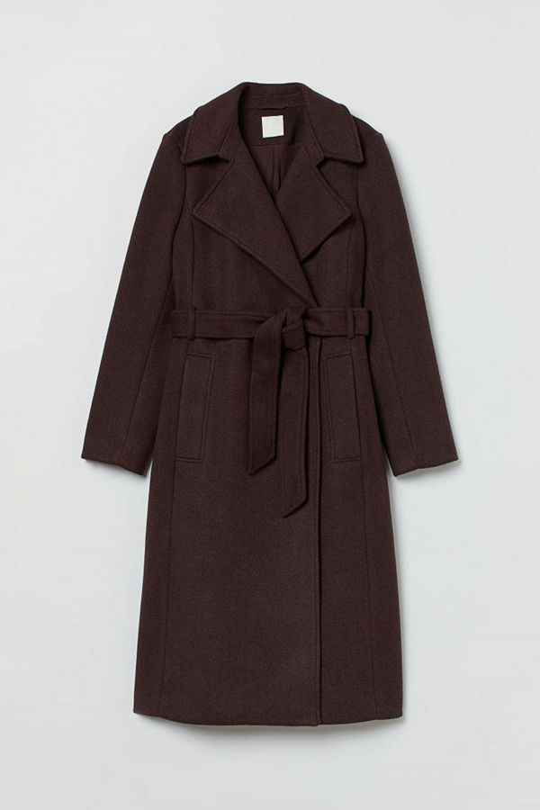 H&M Kappa med knytskärp brun