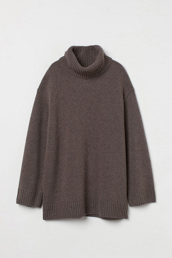 H&M Polotröja i kashmirmix beige