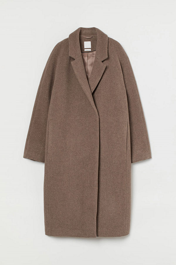 H&M Kappa i ullmix beige