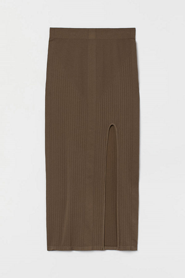 H&M Seamless kjol beige