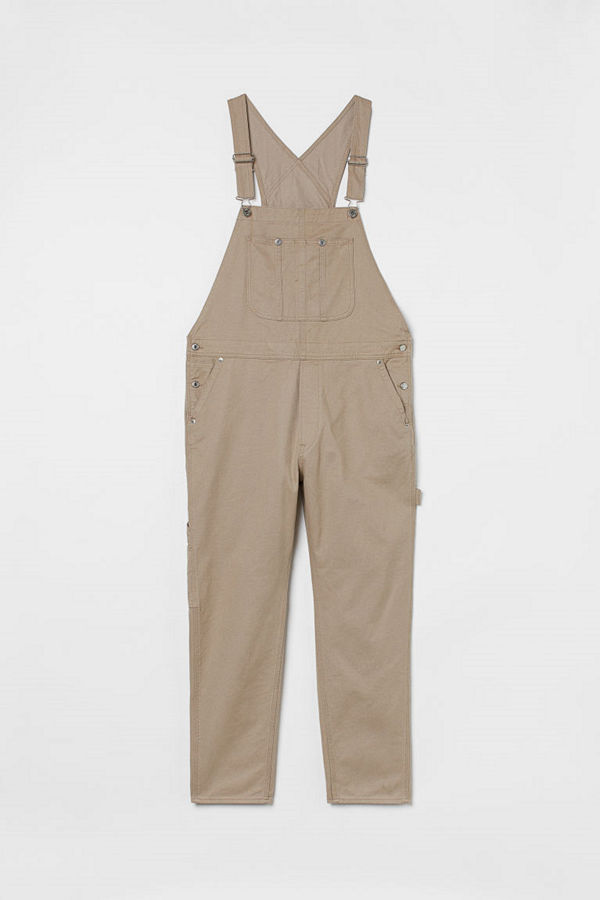 H&M Hängselbyxa beige
