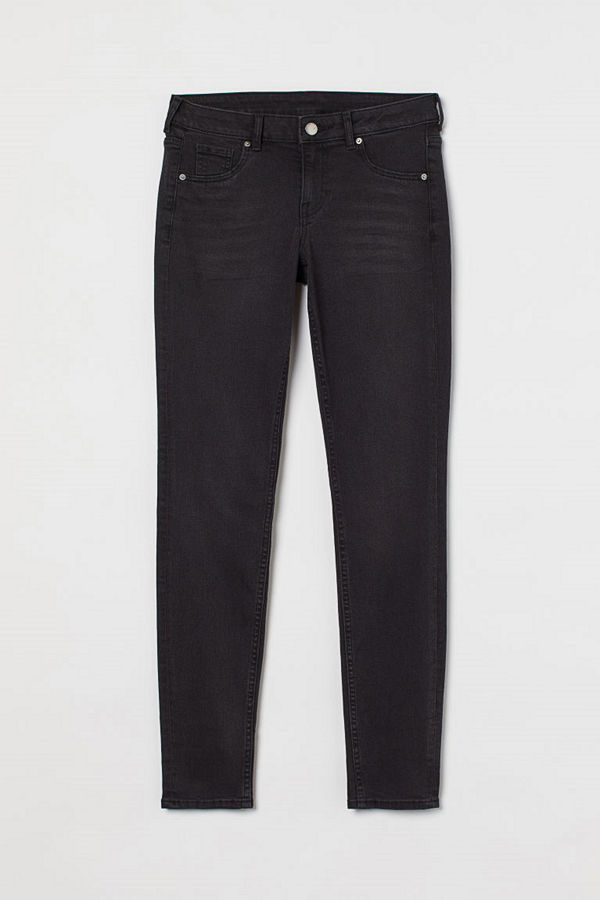 H&M Curvy Low Jeggings svart