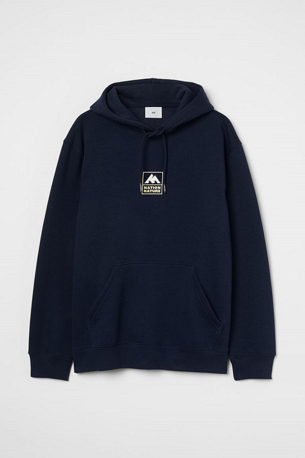 H&M Huvtröja Regular Fit blå