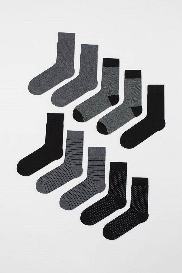 H&M 10-pack strumpor svart