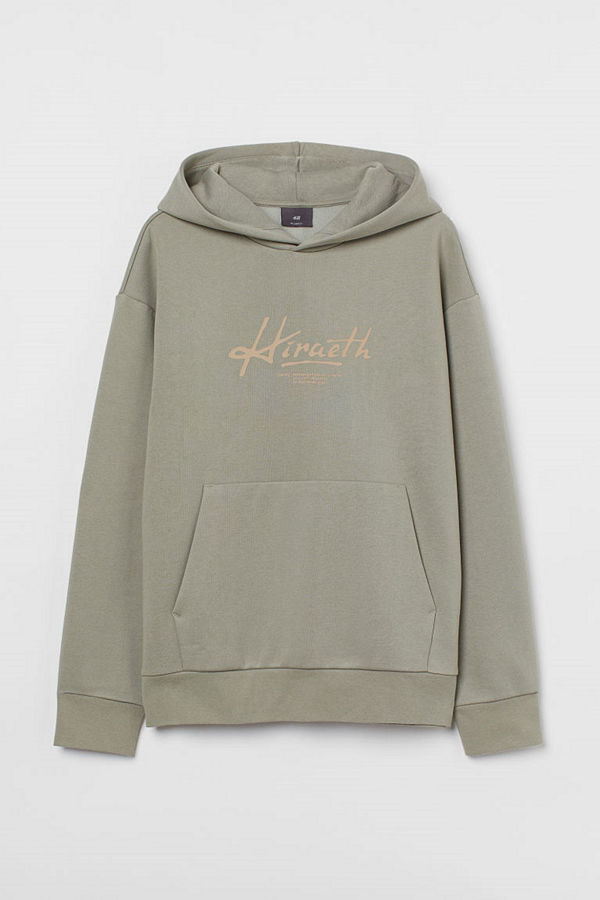 H&M Huvtröja Relaxed Fit grön