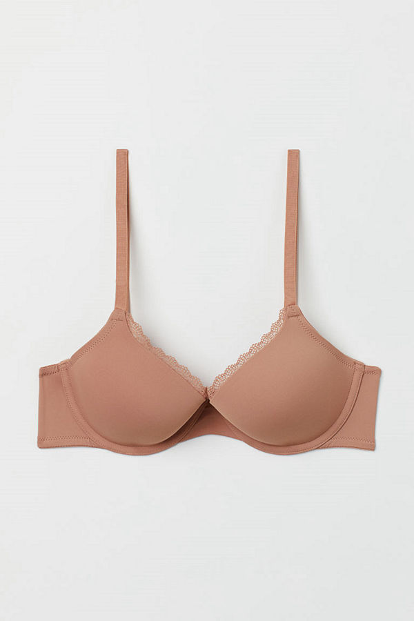 H&M Vadderad bygel-bh i micro orange