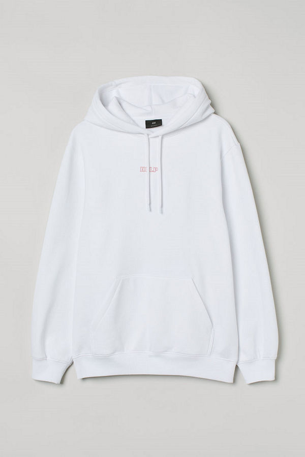 H&M Huvtröja vit