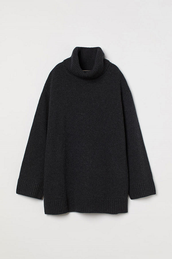 H&M Polotröja i kashmirmix lila