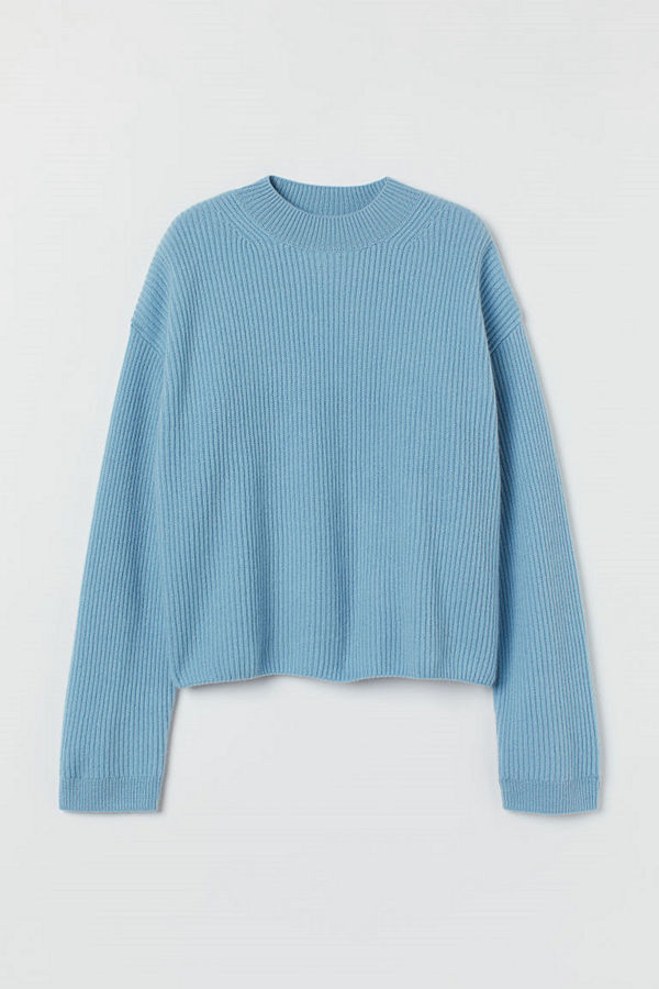 H&M Tröja i kashmir blå