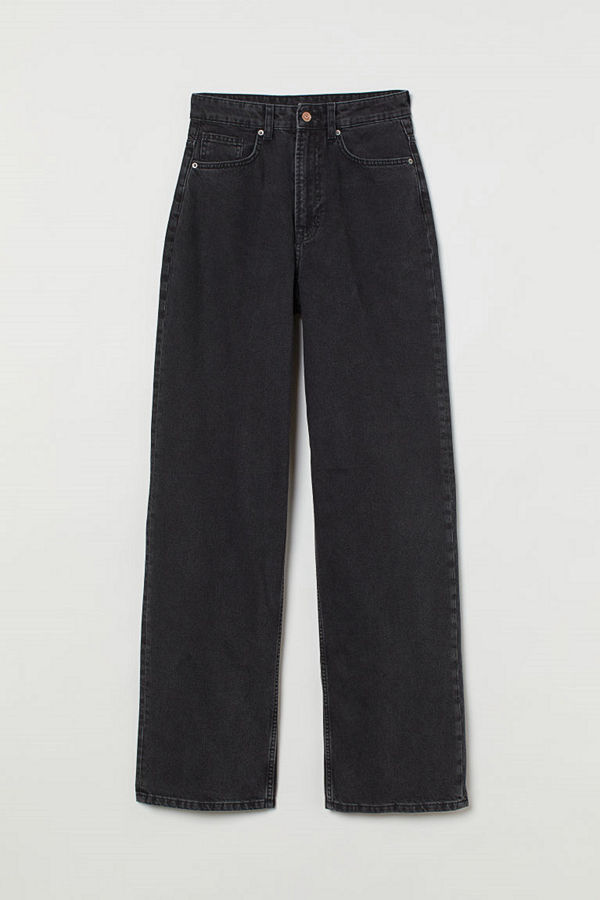 H&M 90's Baggy High Jeans svart