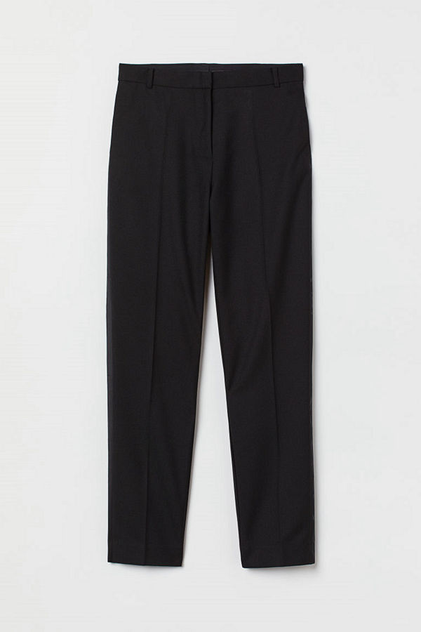 H&M byxor Byxa med revärer svart