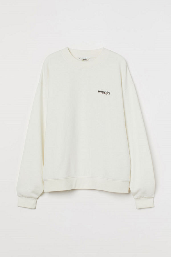 H&M Retro look sweatshirt vit