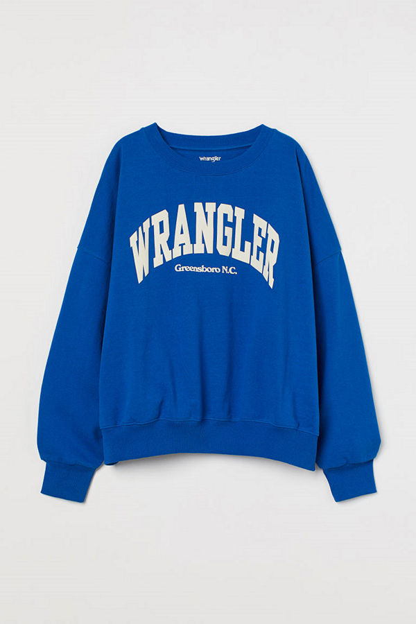 H&M Relaxed sweatshirt blå