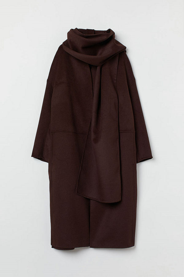 H&M Kappa i ullmix brun