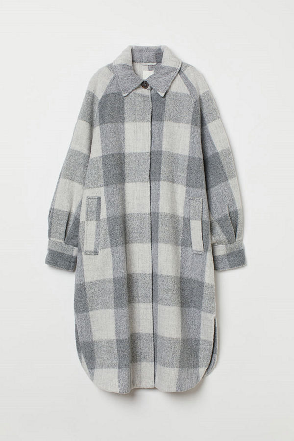 H&M Oversized kappa grå