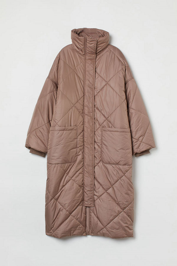 H&M Quiltad kappa brun