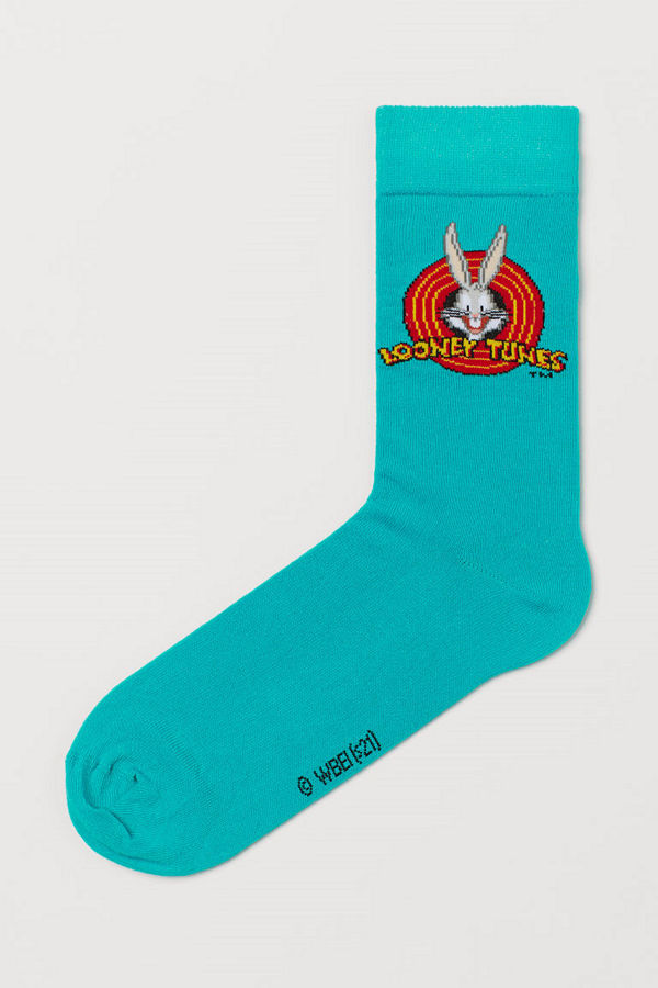 H&M Strumpor med motiv turkos