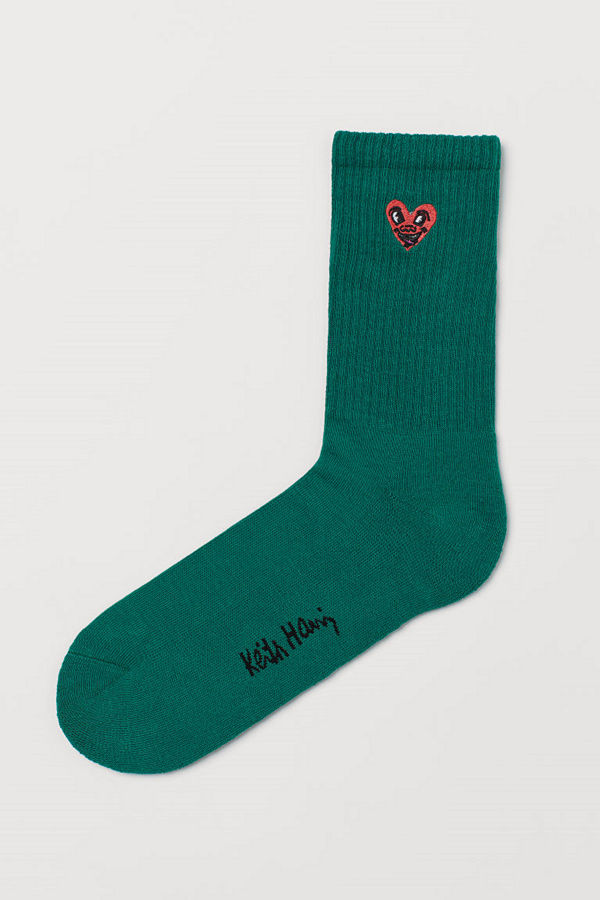 H&M Strumpor med motiv grön