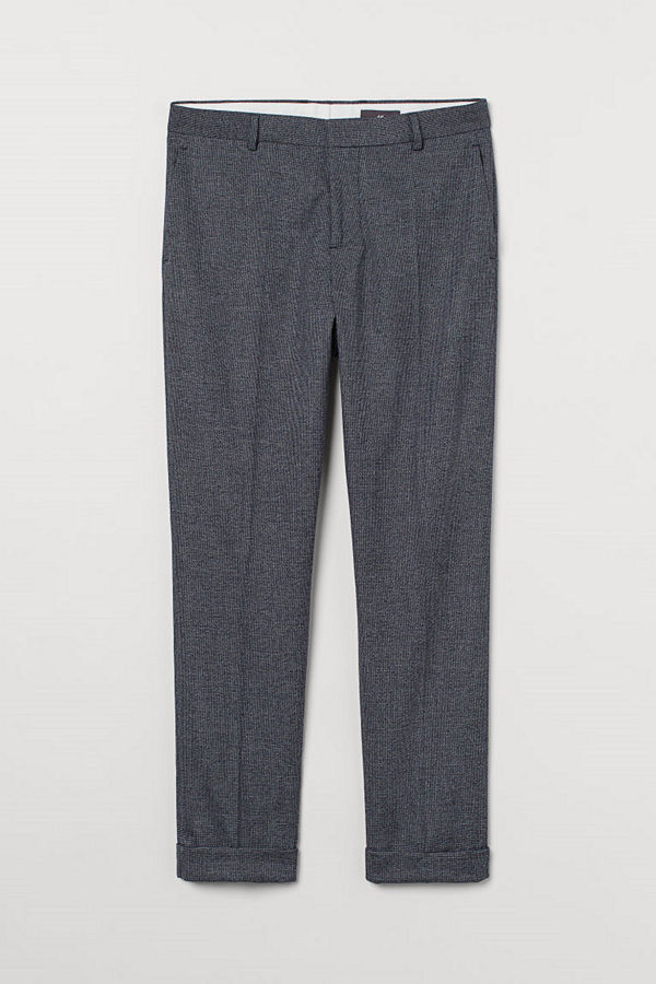 H&M Kostymbyxa Slim Fit blå