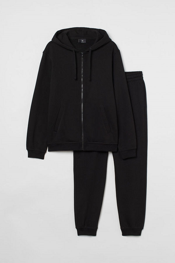 H&M 2-delat set Relaxed Fit svart
