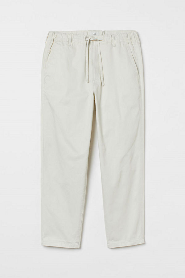 H&M Byxa Relaxed Fit vit