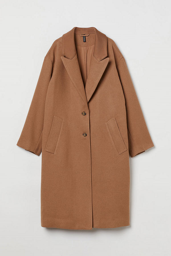 H&M Vid kappa beige