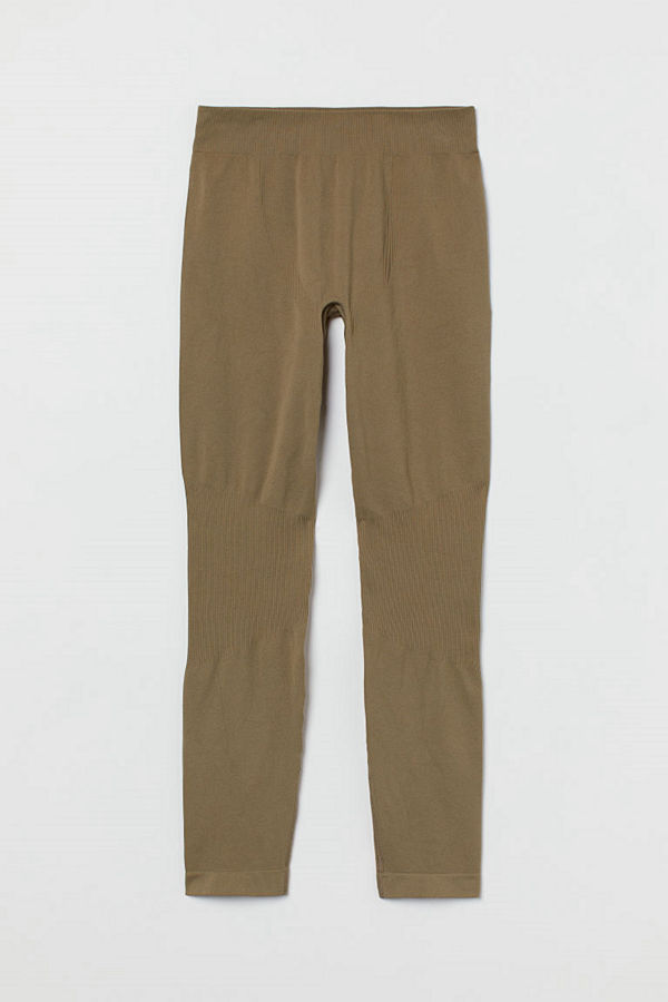 H&M Seamless tights grön