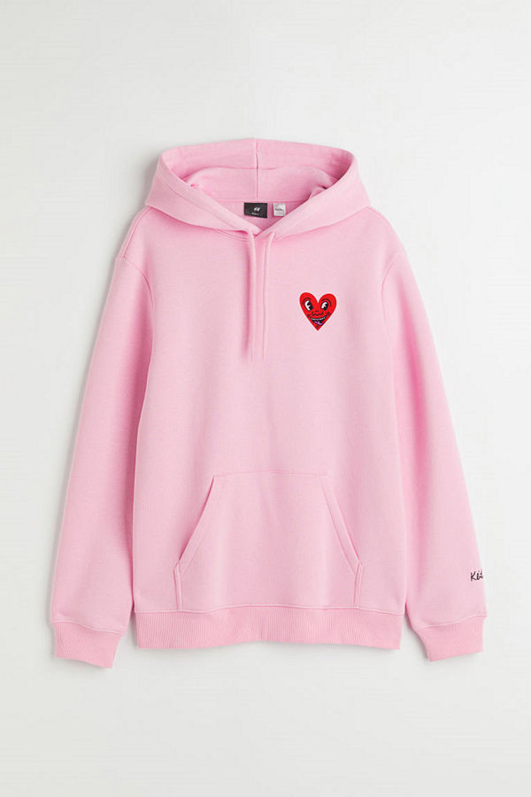 H&M Huvtröja Regular Fit rosa