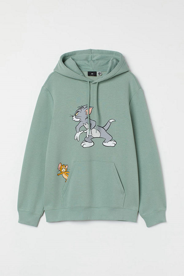 H&M Huvtröja Regular Fit grön