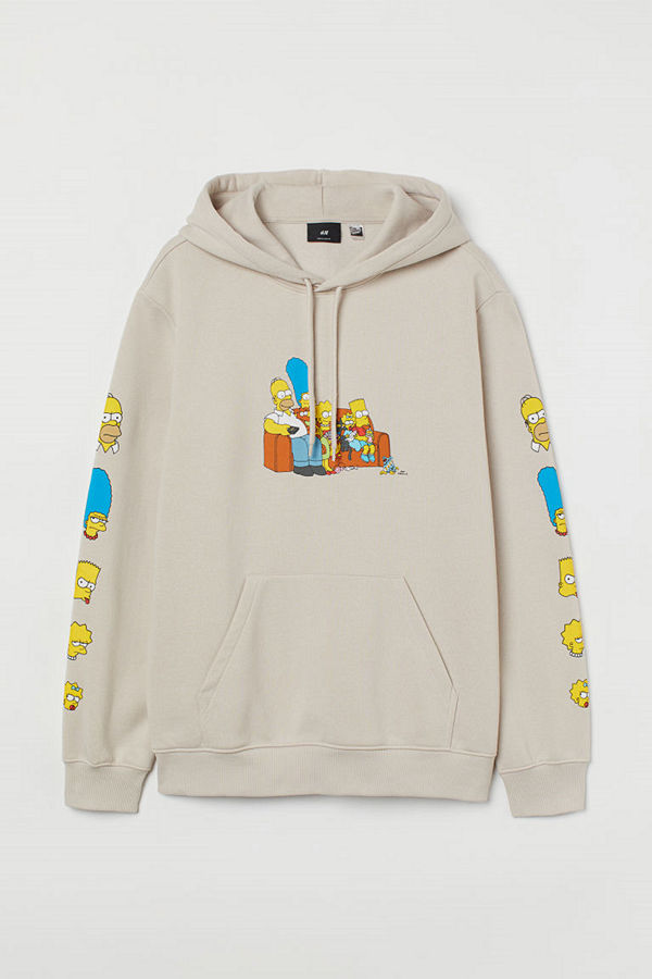 H&M Huvtröja Regular Fit beige