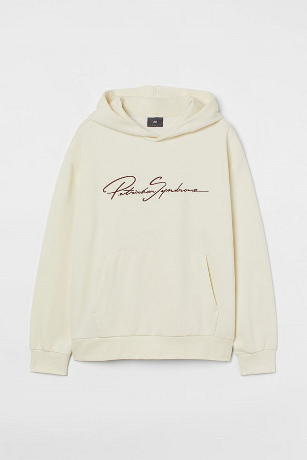 H&M Huvtröja Relaxed Fit vit