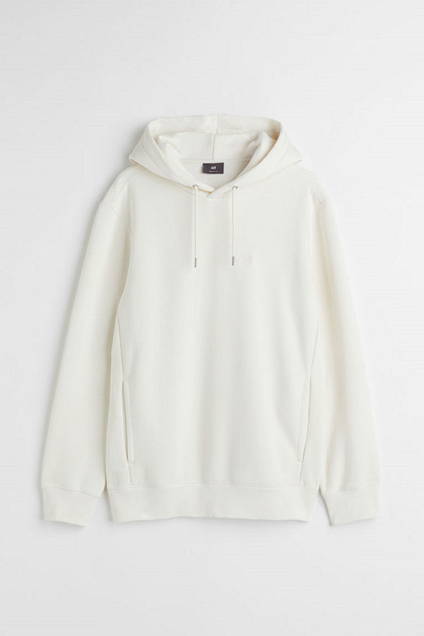 H&M Huvtröja Regular Fit vit