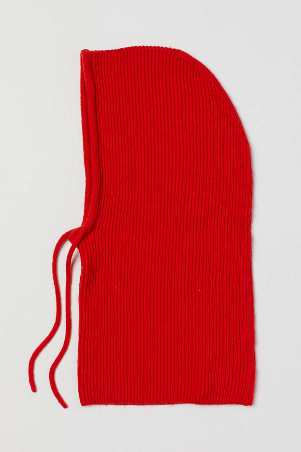 H&M Stickad huva orange