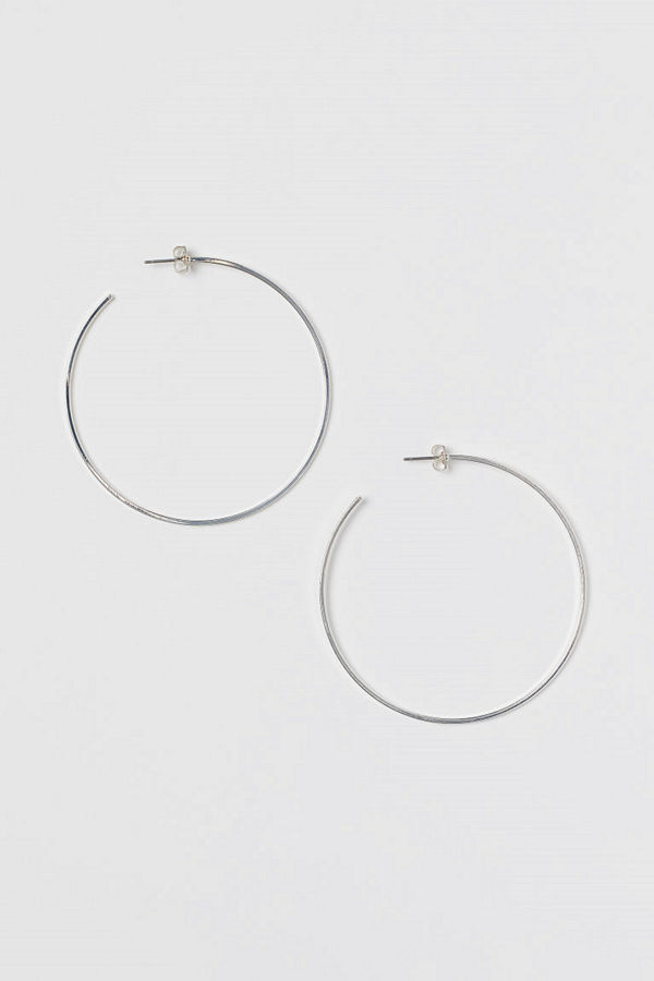 H&M Runda örhängen silver