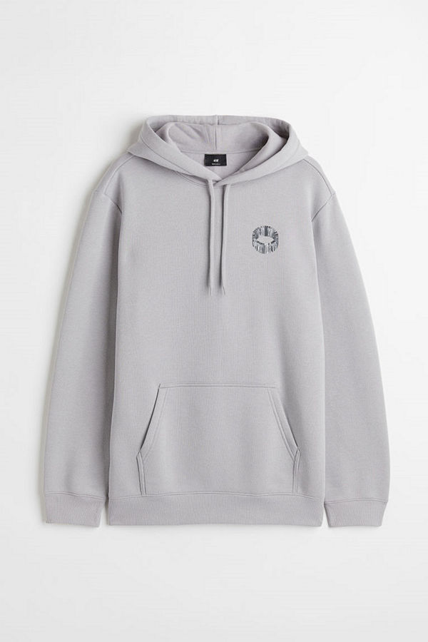 H&M Huvtröja Regular Fit grå