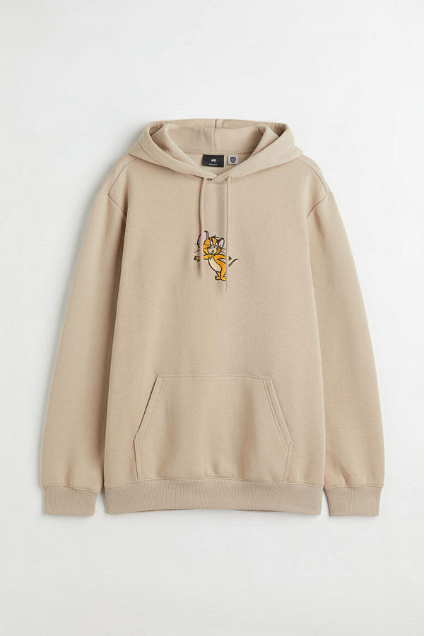 H&M Huvtröja Regular Fit beige