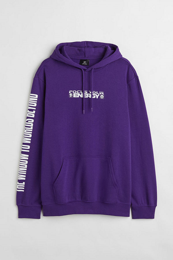 H&M Huvtröja Regular Fit lila