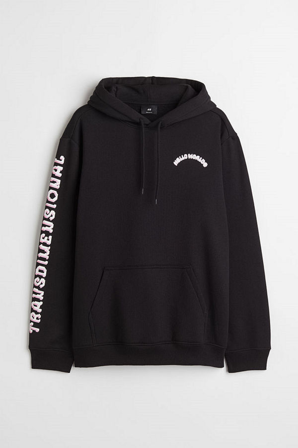 H&M Huvtröja Regular Fit svart
