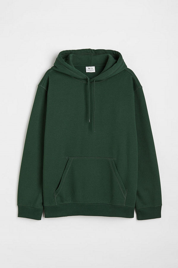 H&M Huvtröja Relaxed Fit grön