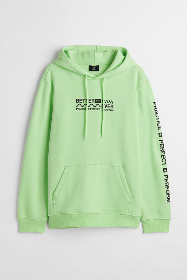 H&M Huvtröja Regular Fit grön