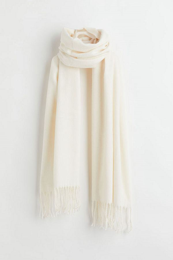 H&M Scarf vit