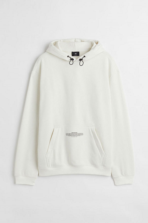 H&M Huvtröja Relaxed Fit beige