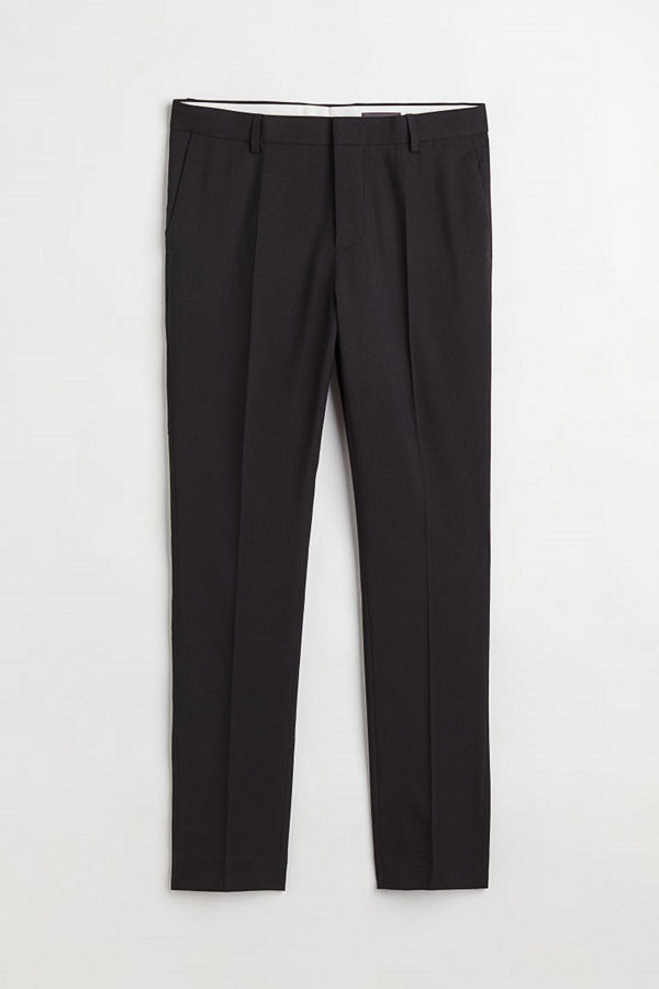 H&M Kostymbyxa Skinny Fit svart