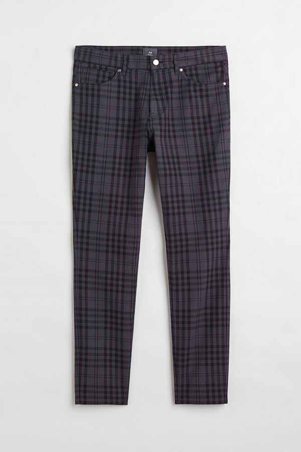 H&M Twillbyxa Skinny Fit svart