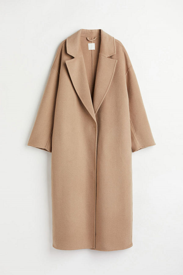 H&M Kappa i ullmix beige